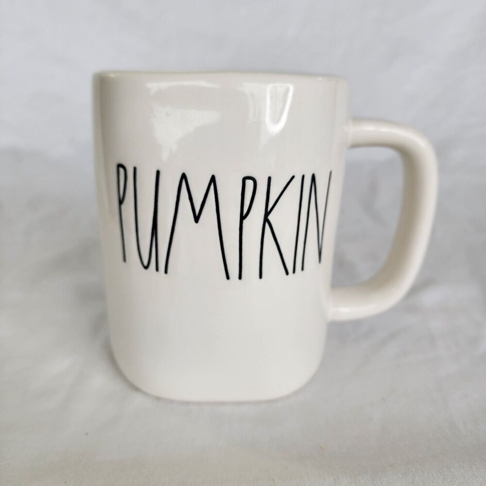 Rae Dunn Pumpkin Mug Fall Thanksgiving Artisan Collection by Magenta White
